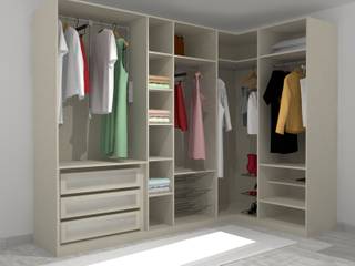 Closet de sonho, Meet Me Interiores Meet Me Interiores Moderne slaapkamers Hout Hout