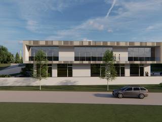 Sportpark Schwäbisch Gmünd, Binder 3D Rendering Binder 3D Rendering Commercial spaces