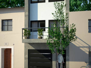 Casa Pastor, D4-Arquitectos D4-Arquitectos Маленькие дома Бетон Белый