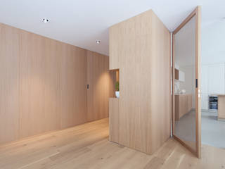 VIVIENDA PR04, PERSPECTIVA MOMA PERSPECTIVA MOMA 走廊 & 玄關 木頭 Wood effect