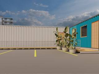 Container Office & Storage Concept, KGOBISA PROJECTS KGOBISA PROJECTS