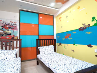 Purple Town, Hyderabad, HomeLane.com HomeLane.com Boys Bedroom