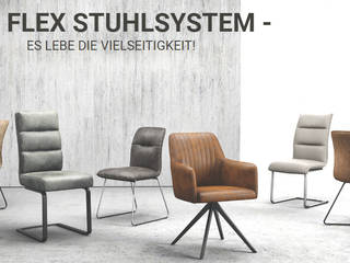 The Flex Chair-System - Long live variety!, DELIFE DELIFE Sala da pranzo moderna