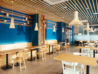 락앤락 카페 (CAFE RAK AEN RAK), 안주영디자인연구소 안주영디자인연구소 مساحات تجارية خشب Wood effect