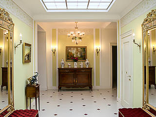 Дизайн интерьера загородного дома, Дизайнер Ольга Айсина Дизайнер Ольга Айсина Classic style corridor, hallway and stairs