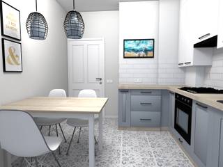 Дизайн-проект однокомнатной квартиры , Prosvirnina Anna Prosvirnina Anna Kitchen