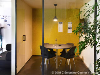 German Auto-Labs | Büro, Studio Vale Studio Vale Commercial spaces Glass Yellow Office buildings