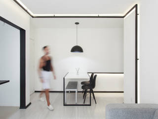 Apartamento LINEA, BLB Bloco B arquitetura BLB Bloco B arquitetura Minimalist dining room