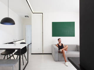 Apartamento LINEA, BLB Bloco B arquitetura BLB Bloco B arquitetura Minimalist living room