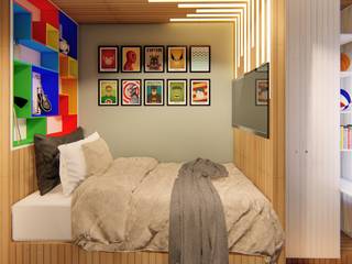 QUARTO DE MENINO, Karol Naves Arquitetura e Interiores Karol Naves Arquitetura e Interiores ห้องนอนเด็กชาย