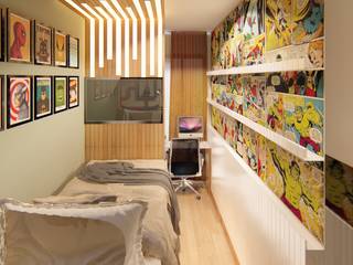 QUARTO DE MENINO, Karol Naves Arquitetura e Interiores Karol Naves Arquitetura e Interiores ห้องนอนเด็กชาย