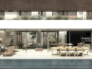 Renders de arquitectura, Immagine Renders Immagine Renders Passive house Copper/Bronze/Brass