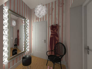 RENDER DI PROGETTO APPARTAMENTO ROMA , Myriam Primavera Myriam Primavera Modern style bedroom