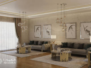 Small modern villa in Abu Dhabi interior design, Algedra Interior Design Algedra Interior Design Salones modernos