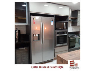 APARTAMENTO VILA OLÍMPIA, Portal Reformas & Construção Portal Reformas & Construção Modern style kitchen