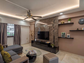 Project : Blk 655 Jalan Tenaga #06-xx, E modern Interior Design E modern Interior Design Living room