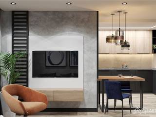 Квартира площадью 90,1 м.кв., Art Family Art Family Living room