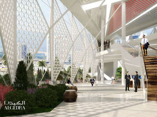 تصميم مكتب حديث في أبوظبي, Algedra Interior Design Algedra Interior Design مساحات تجارية