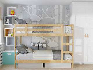 Ein kleines Raumprojekt für zwei Jungen im Alter von 2 und 6 Jahren., La mila Interior Design La mila Interior Design Moderne Kinderzimmer