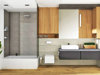 Entwürfe für Badezimmer - meine Beispiele für verschiedene Stile und funktionelle Lösungen, La mila Interior Design La mila Interior Design Moderne Badezimmer