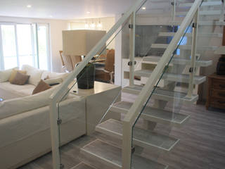 Moradia - Comporta - Setúbal - Projecto de Interiores/Remodelação Total, Acontece Design Solutions Acontece Design Solutions Escaleras