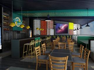 Restaurante Pura Barra, Soma & Croma Soma & Croma Commercial spaces Wood-Plastic Composite