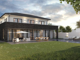 Villa mit Pool, Architekturvisualisierung Matzerath Architekturvisualisierung Matzerath Villa