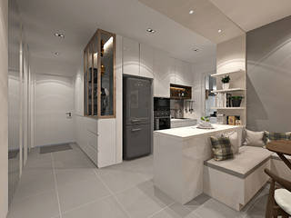 LE YUAN RESIDENCE, Simsan Design Simsan Design Modern kitchen