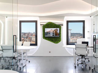 OFICINAS EN AVENIDA DIAGONAL DE BARCELONA, MANUEL TORRES DESIGN MANUEL TORRES DESIGN Commercial spaces White