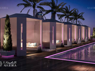 Lounge and bar design in Dubai, Algedra Interior Design Algedra Interior Design Powierzchnie handlowe