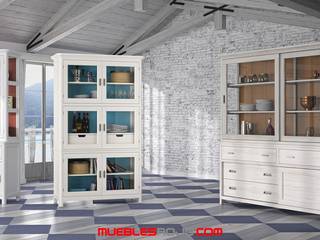 Vitrinas, Muebles Rojo Muebles Rojo Kolonyal Yemek Odası