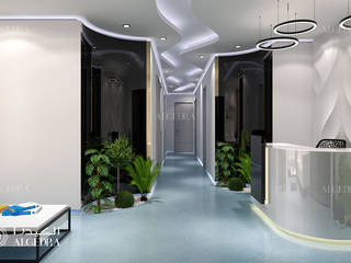 Health care center design in Dubai, Algedra Interior Design Algedra Interior Design Powierzchnie handlowe