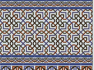 Zócalos árabes, Cerámica Artística Campos, S.L. Cerámica Artística Campos, S.L. Mediterranean walls & floors Tiles