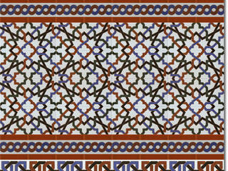 Zócalos árabes, Cerámica Artística Campos, S.L. Cerámica Artística Campos, S.L. Mediterranean walls & floors Tiles
