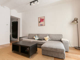 REFORMA INTEGRAL BLANQUERIA , Renova-T Renova-T Modern living room لکڑی Grey