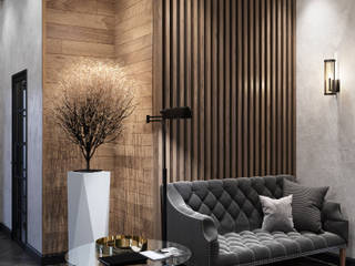 Офис г.Москва, БОРИС ЯКУЩЕВ БОРИС ЯКУЩЕВ Living room Wood Wood effect