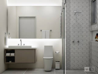 Banheiro Clean, Upper Studio Upper Studio Minimalist bathroom