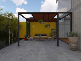 PROYECTO PAISAJE TERRAZA GONZALEZ, Verde Lavanda Verde Lavanda Modern balcony, veranda & terrace