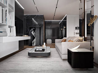 Дизайн квартиры в стиле Contemporary, homeinteriors homeinteriors Modern living room