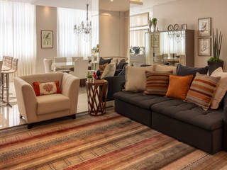 Apartamento AJ, Traço design interiores Traço design interiores Salas de estilo tropical