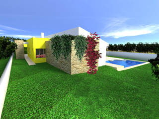 Moradia unifamiliar | Sesimbra, Linhas Simples Linhas Simples Mediterranean style houses