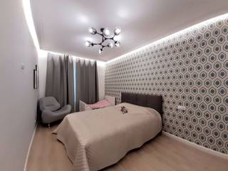 modern appartment with classic details, ANDO ANDO ห้องนอน