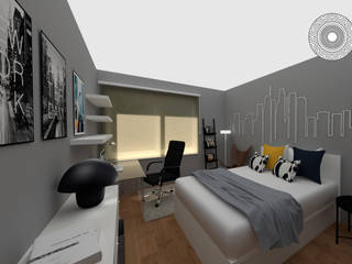 QUARTO DAS CIDADES, MUDE Home & Lifestyle MUDE Home & Lifestyle Small bedroom