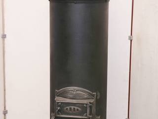 Zylinderofen Klus Nr. 1680 komplett restauriert und zertifiziert, Perler Ofen GmbH Perler Ofen GmbH Оранжерея Метал Чорний