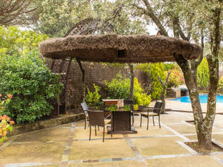 PERGOLAS PARA TU JARDÍN, Slabon Forja Creativa Slabon Forja Creativa Moderne tuinen IJzer / Staal