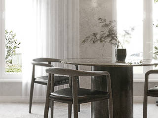 Betonowe mieszkanie, Sadowska-interiors Sadowska-interiors Modern dining room