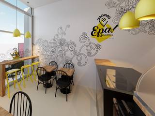 Diseño interior restaurante Epa!, Ideaszfab Ideaszfab Комерційні приміщення