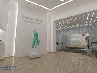 Atelier "DIANA", Architetto Vincenzo CERULLO Architetto Vincenzo CERULLO Paredes y pisos de estilo moderno