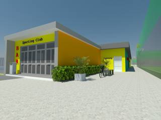 Sporting Club "Ercole", Architetto Vincenzo CERULLO Architetto Vincenzo CERULLO モダンデザインの ホームジム