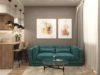 Дизайн-проект двухкомнатной квартиры, Анастасия Буц Анастасия Буц Cocinas minimalistas
